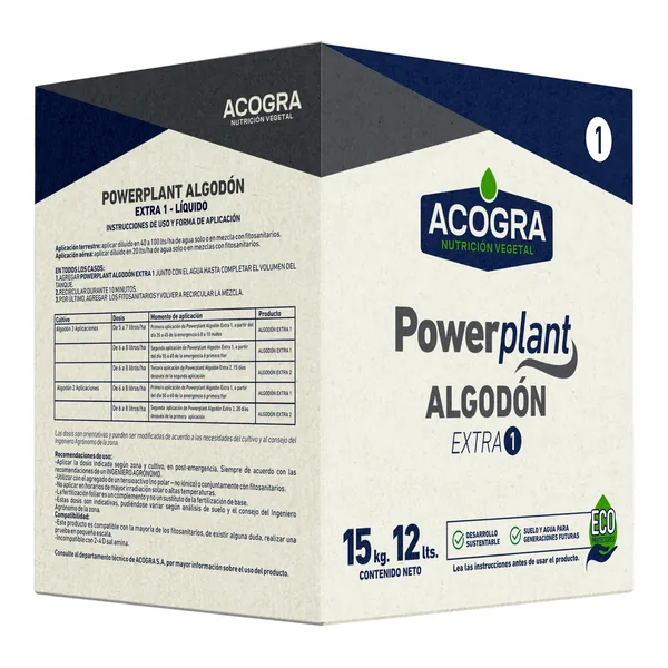 Envase de Powerplant Algodón Extra 1