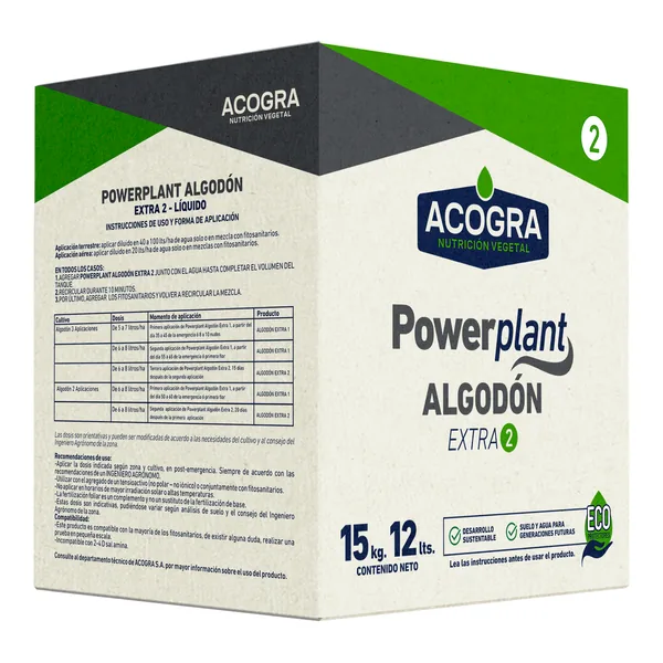 Envase de Powerplant Algodón Extra 2