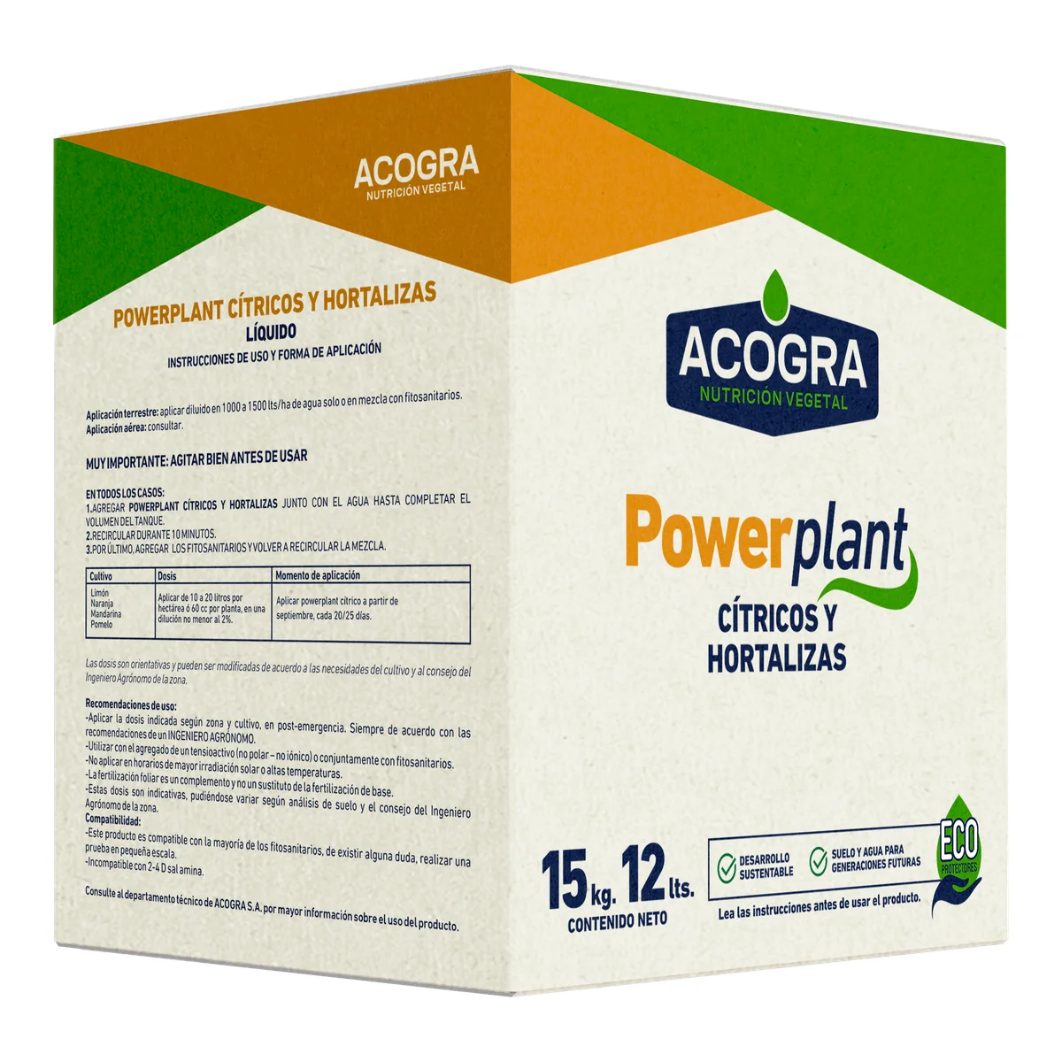 Envase original de Powerplant Cítricos y Hortalizas