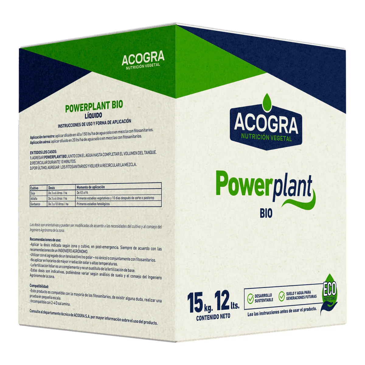 POWERPLANT BIO — envase ACOGRA