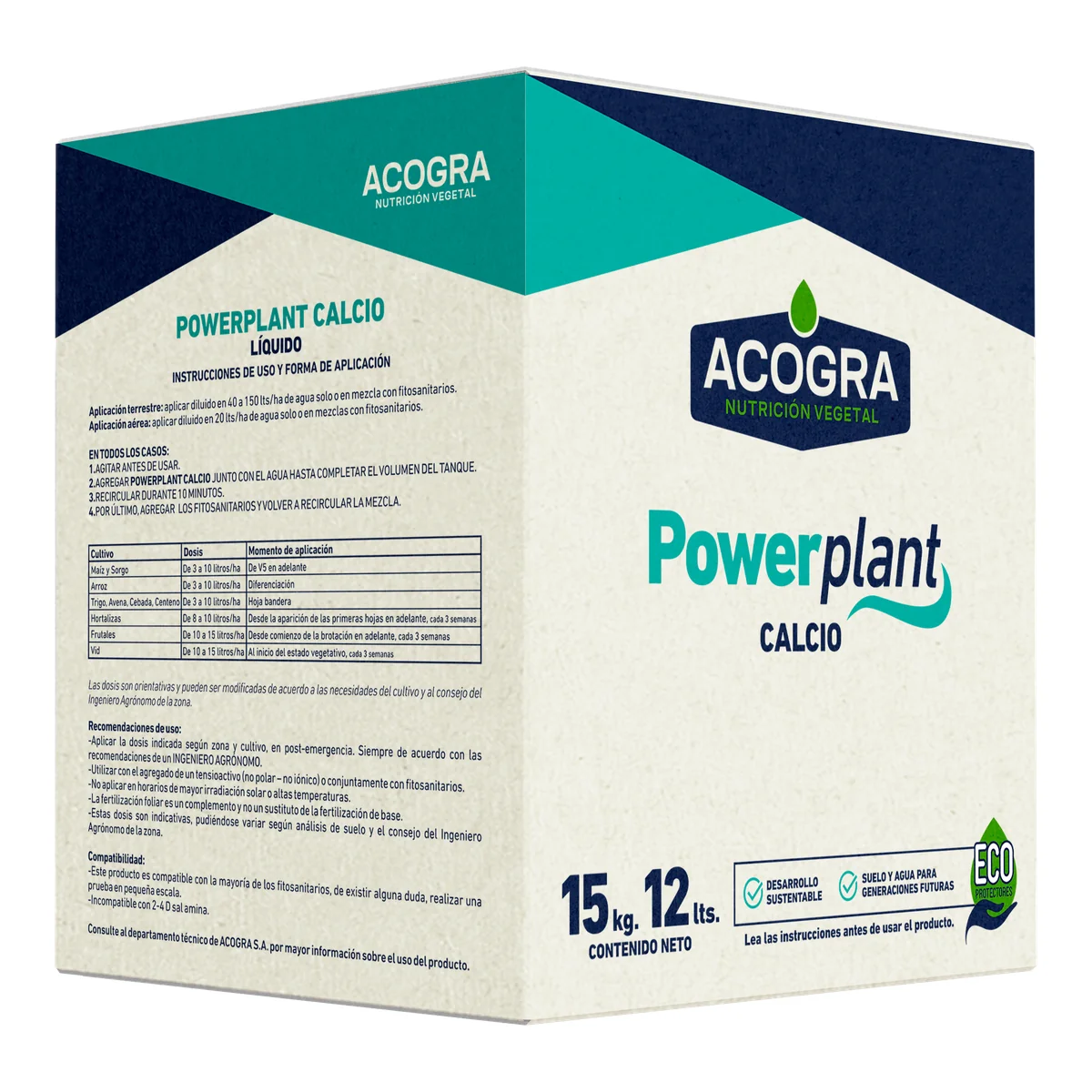 POWERPLANT CALCIO — envase ACOGRA