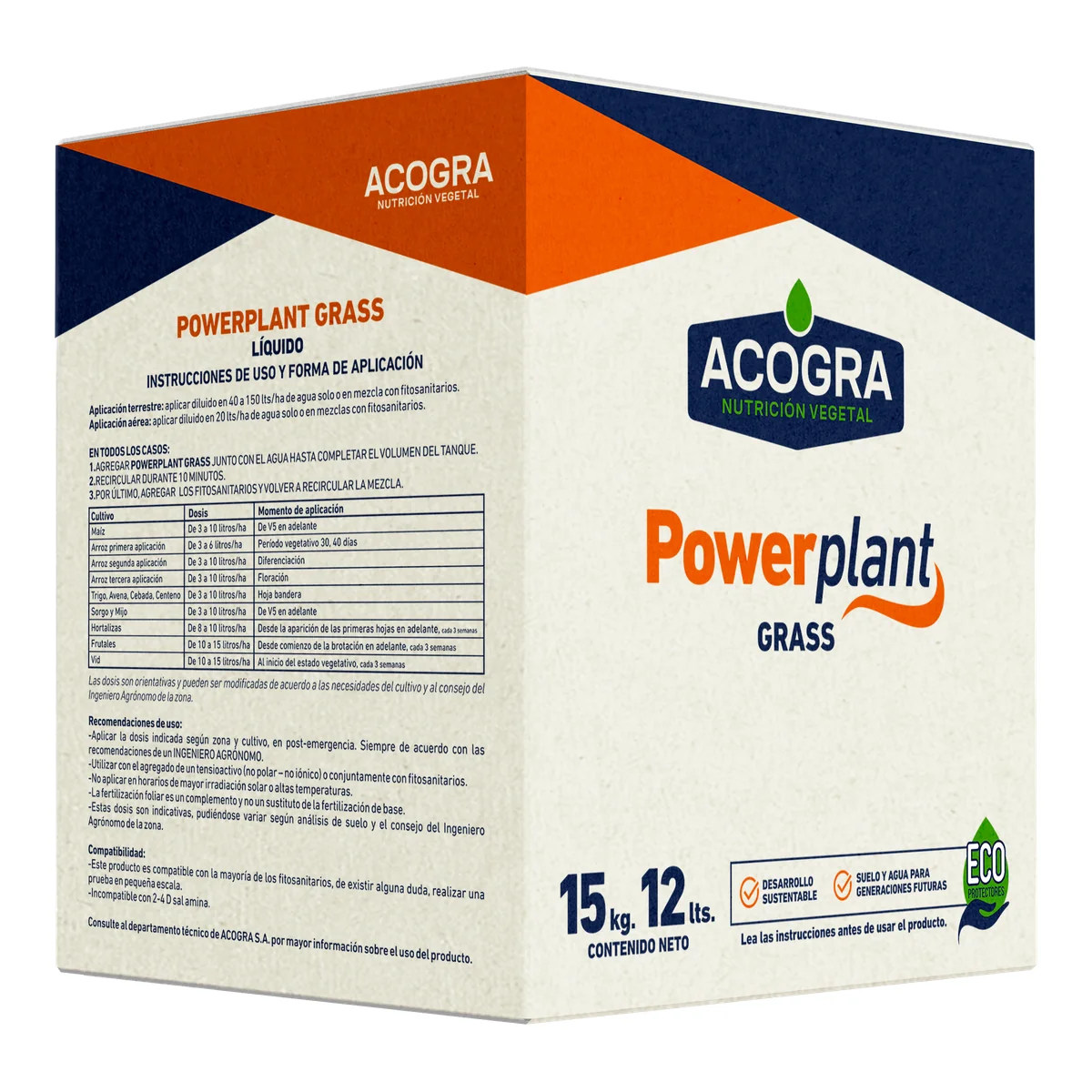 POWERPLANT GRASS — envase ACOGRA