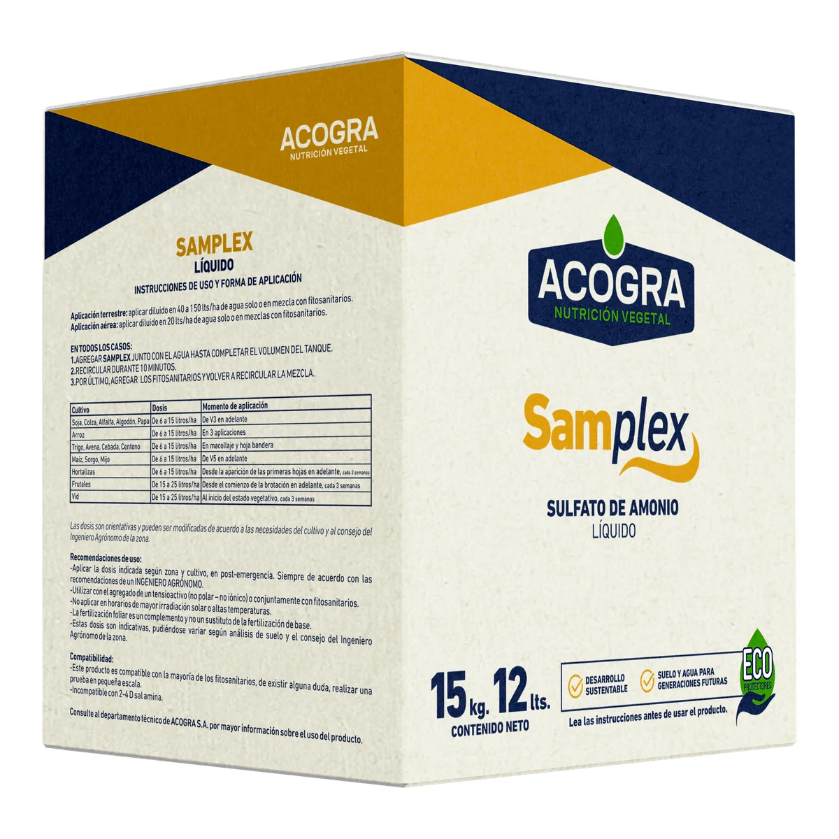 SAMPLEX — envase ACOGRA