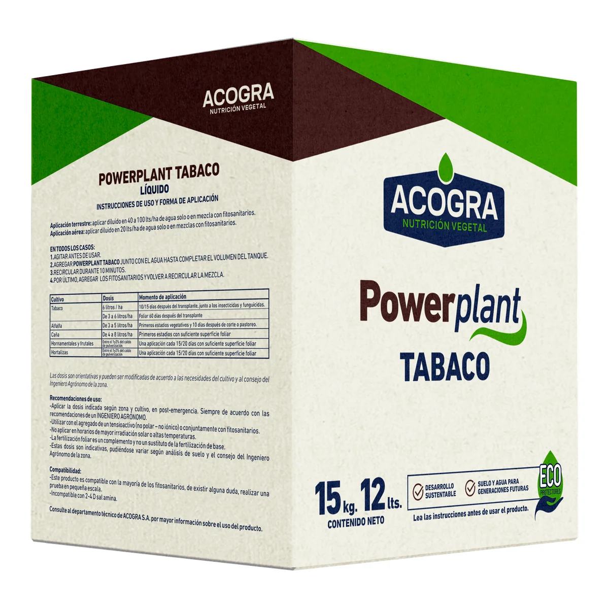 POWERPLANT TABACO — envase ACOGRA